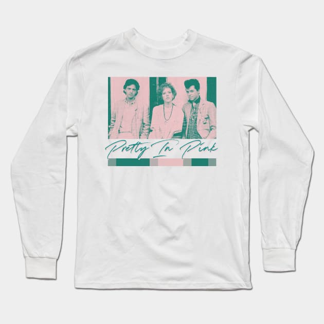 Pretty In Pink ††††† 80s Movie Fan Design Long Sleeve T-Shirt by unknown_pleasures